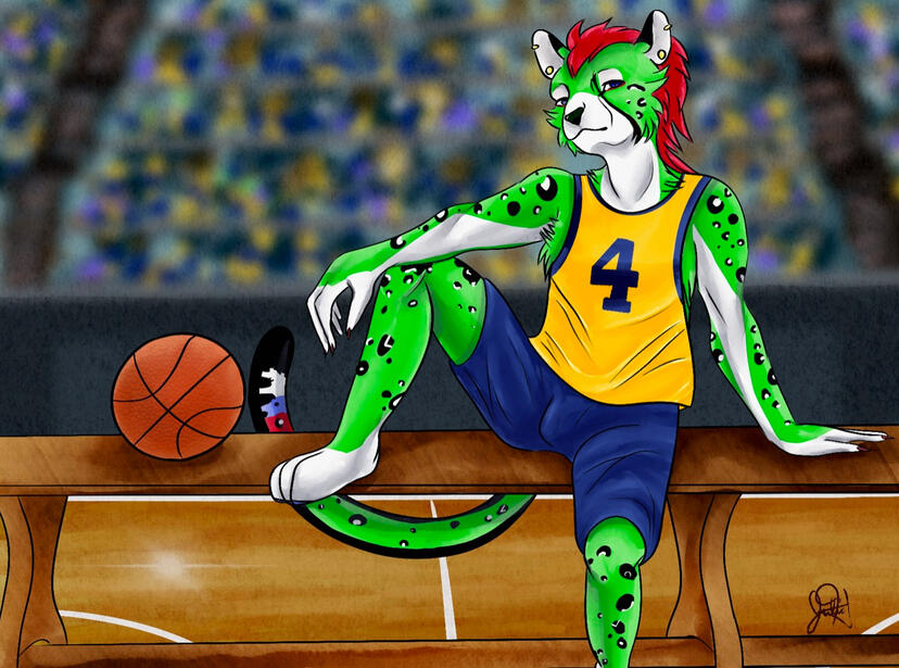 Fully rendered scene