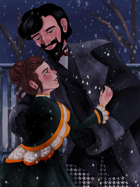 Fully rendered scene (2 OCs)